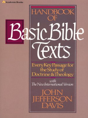 cover image of Handbook of Basic Bible Texts